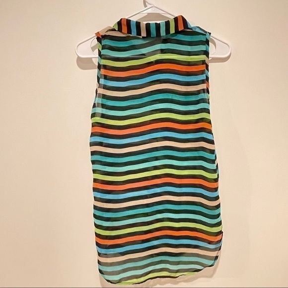 STRIPED multi colored collared shirt - Picture 4 of 4